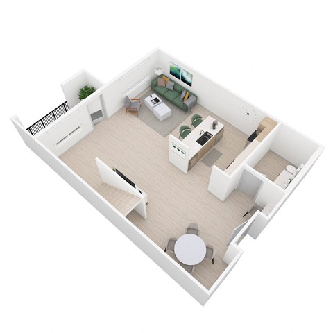 Floor plan for 2 beds, 2 baths, 1400 sqft